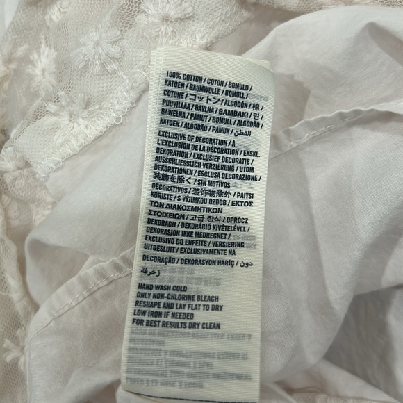 Abercrombie Girls Dress Sleeveless White Floral Boho Bohemian look embroidered - Picture 13 of 14